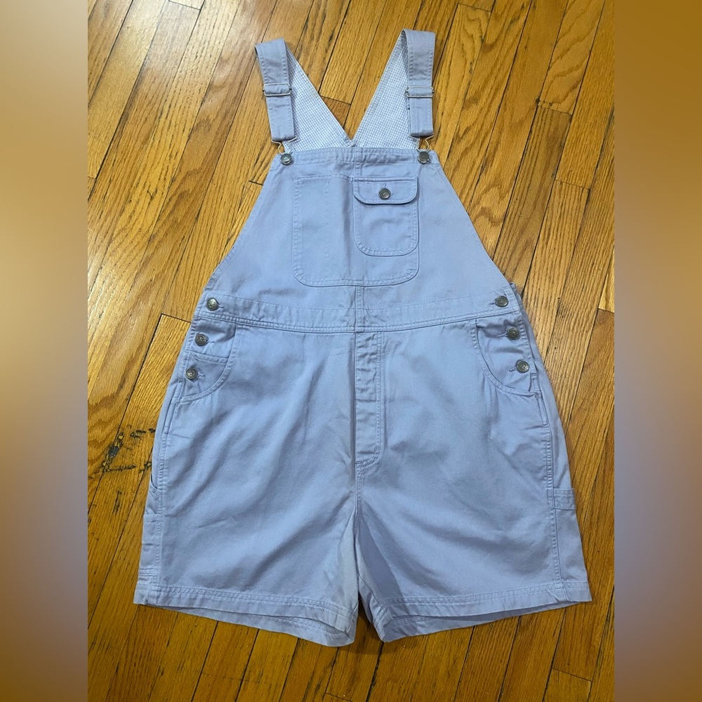 Short, lavender overalls by Cherokee– 100% cotton